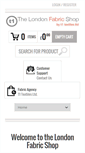 Mobile Screenshot of londonfabricshop.com