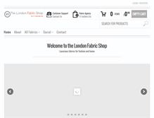 Tablet Screenshot of londonfabricshop.com